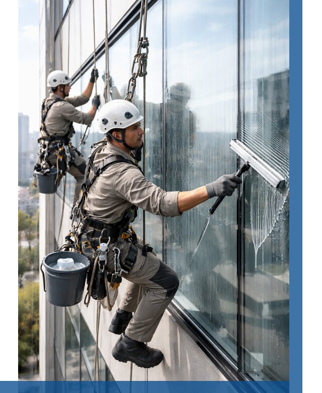 Мойка окон альпинистами в Мурманске от 4627 р. | ВЫСОТНИК-Мрм