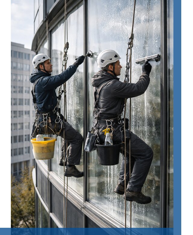 Мойка панорамных окон в Мурманске от 360 р. заказать у ВЫСОТНИК-Мрм