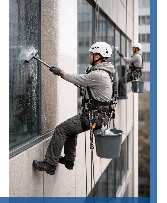 Мойка фасадов зданий в Мурманске под ключ от 360 р. | ВЫСОТНИК-Мрм