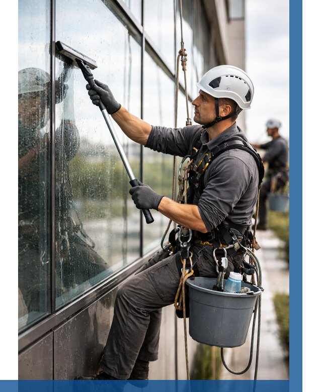 Мойка стеклянных фасадов в Мурманске от 206 р. | ВЫСОТНИК-Мрм