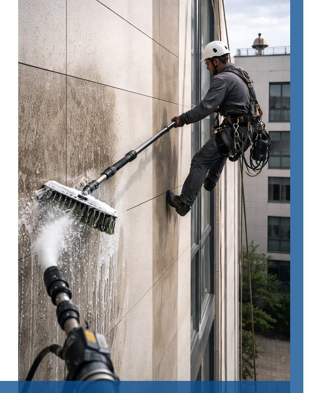 Мойка фасада из керамогранита в Мурманске от 308 р. | ВЫСОТНИК-Мрм