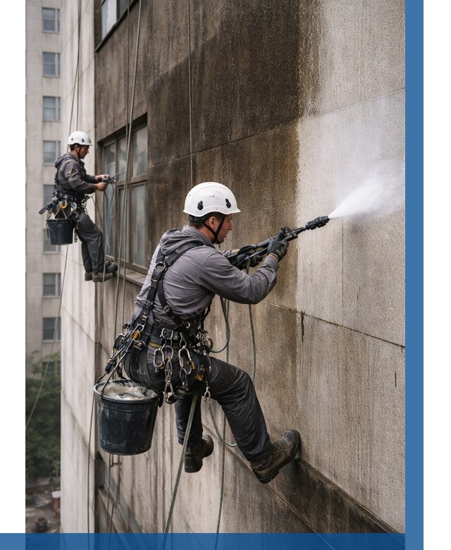 Очистка фасада от копоти в Мурманске от 257 р. | ВЫСОТНИК-Мрм