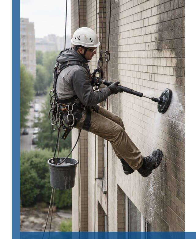 Очистка фасада от копоти в Мурманске профессионально и безопасно