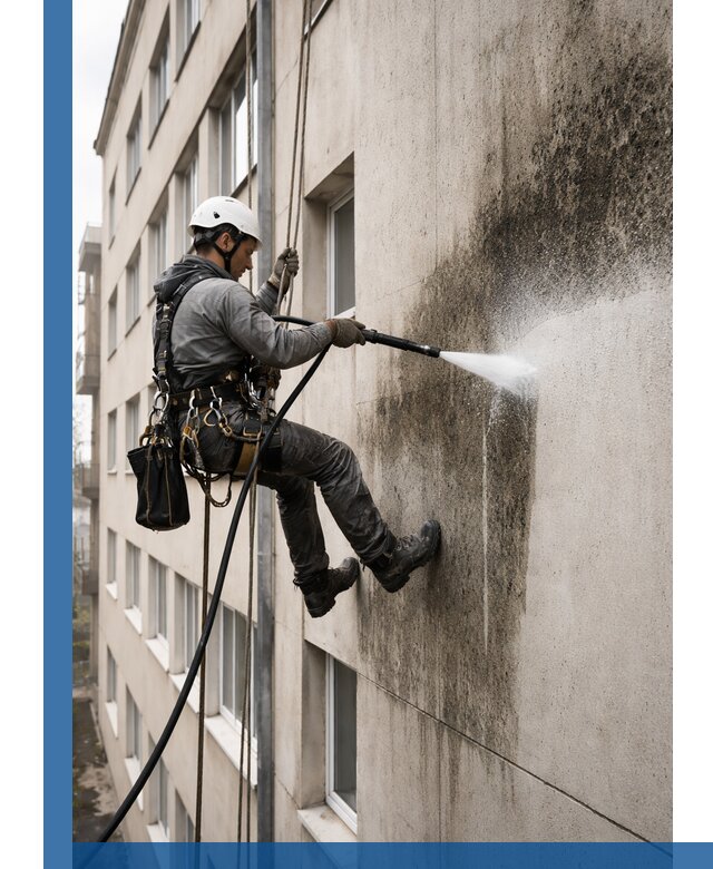 Профессиональная очистка фасадов от плесени в Мурманске