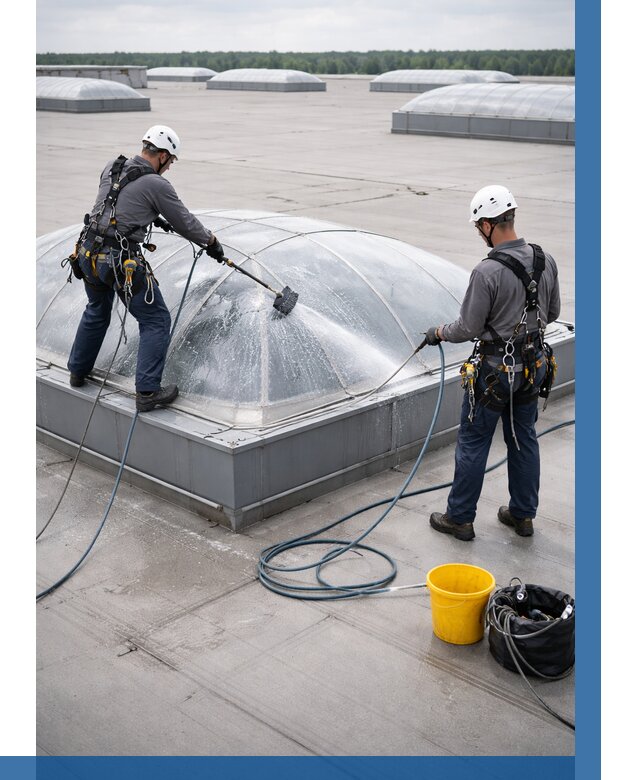 Мойка зенитных фонарей в Мурманске, заказать от 4627 р. | ВЫСОТНИК-Мрм