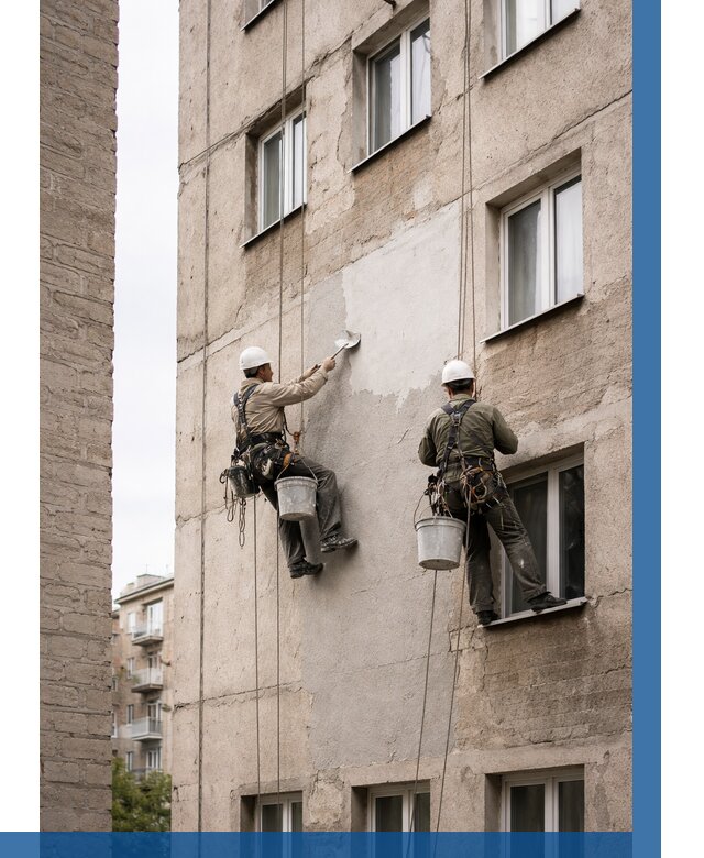 Косметический ремонт фасада в Мурманске от 1131 р. | ВЫСОТНИК-Мрм