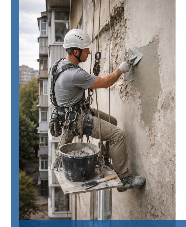 Восстановление фасадной штукатурки в Мурманске с гарантией качества