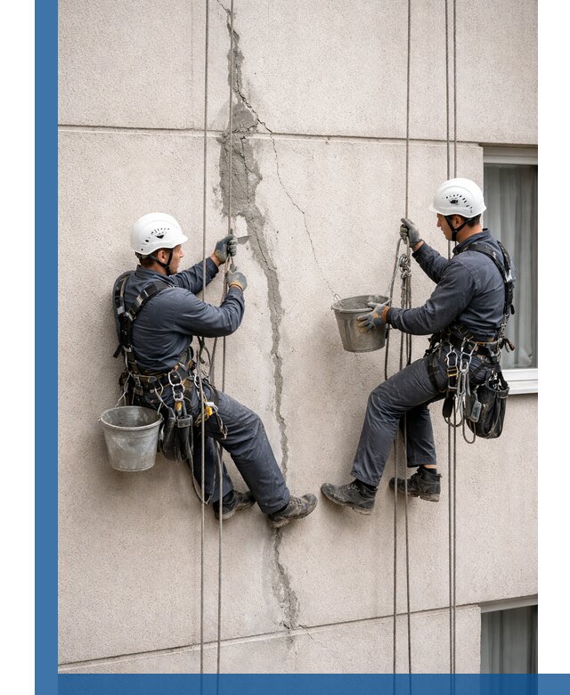 Заделка трещин на фасаде в Мурманске с гарантийным ремонтом