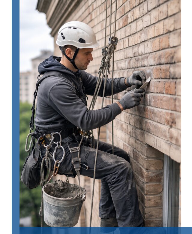 Качественный ремонт кирпичной кладки фасада в Мурманске с гарантией