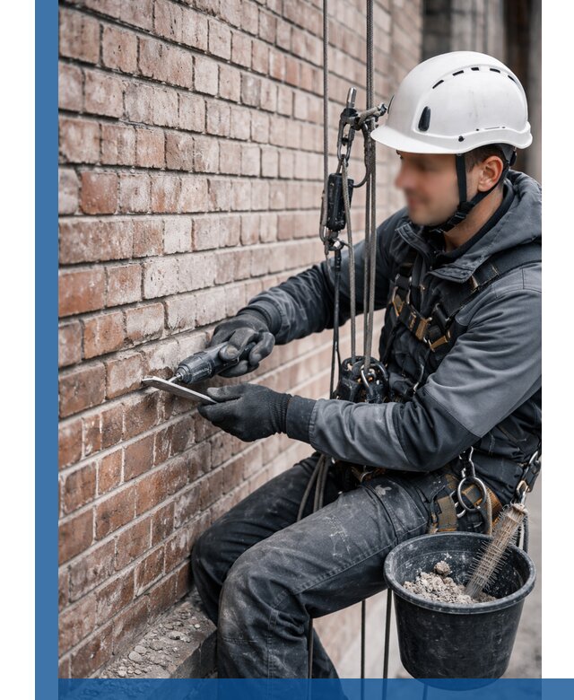 Расшивка кирпичных швов фасадов и стен, ремонт в Мурманске