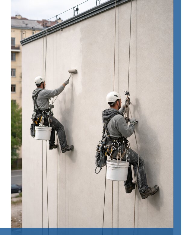 Покраска оштукатуренного фасада в Мурманске от 329 р. | ВЫСОТНИК-Мрм