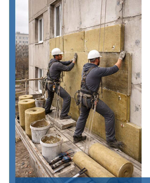 Утепление фасада минватой в Мурманске под ключ с гарантией