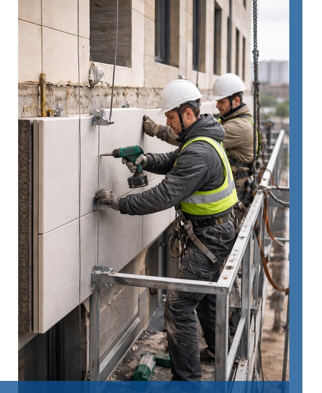 Монтаж фасадных термопанелей в Мурманске от 1542 р. | ВЫСОТНИК-Мрм