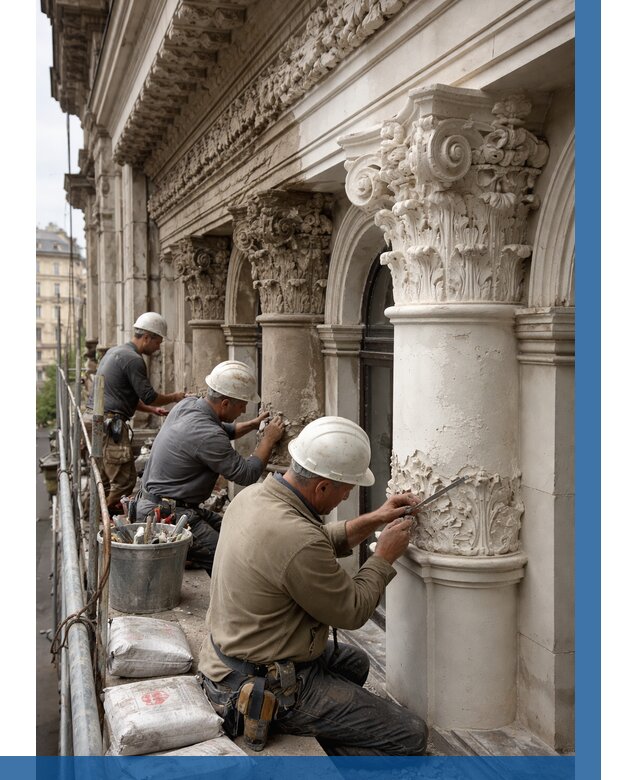 Реставрация фасадной лепнины в Мурманске от 2571 р. | ВЫСОТНИК-Мрм