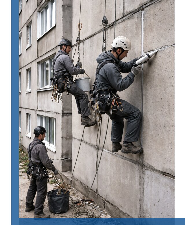 Герметизация межпанельных швов в Мурманске с гарантией герметичности