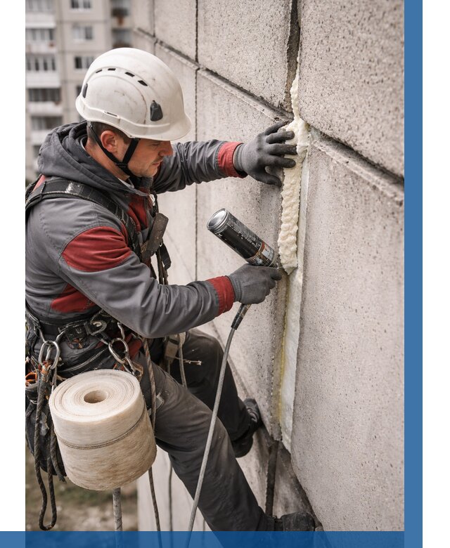 Утепление межпанельных швов в Мурманске от 720 р. | ВЫСОТНИК-Мрм