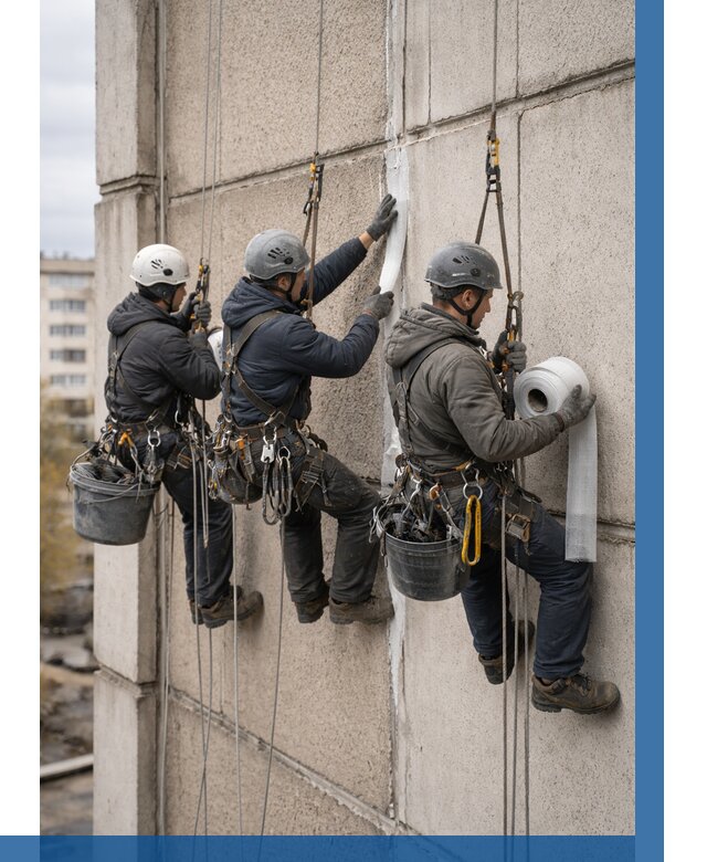 Ремонт межпанельных швов в Мурманске от 771 р. | ВЫСОТНИК-Мрм