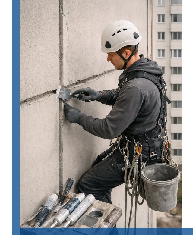 Ремонт межпанельных швов в Мурманске герметизация и восстановление