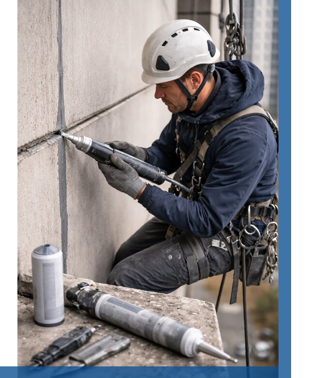 Вторичная герметизация швов в Мурманске от 463 р. | ВЫСОТНИК-Мрм