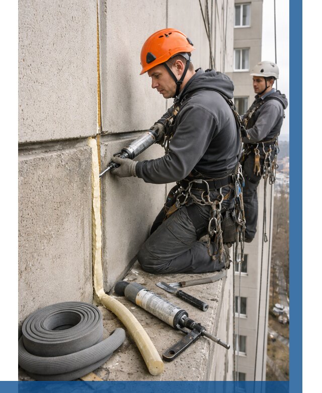 Теплый шов межпанельные швы в Мурманске от 720 р. | ВЫСОТНИК-Мрм