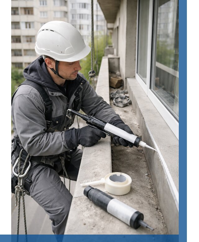 Герметизация швов лоджии в Мурманске от 4627 р. | ВЫСОТНИК-Мрм