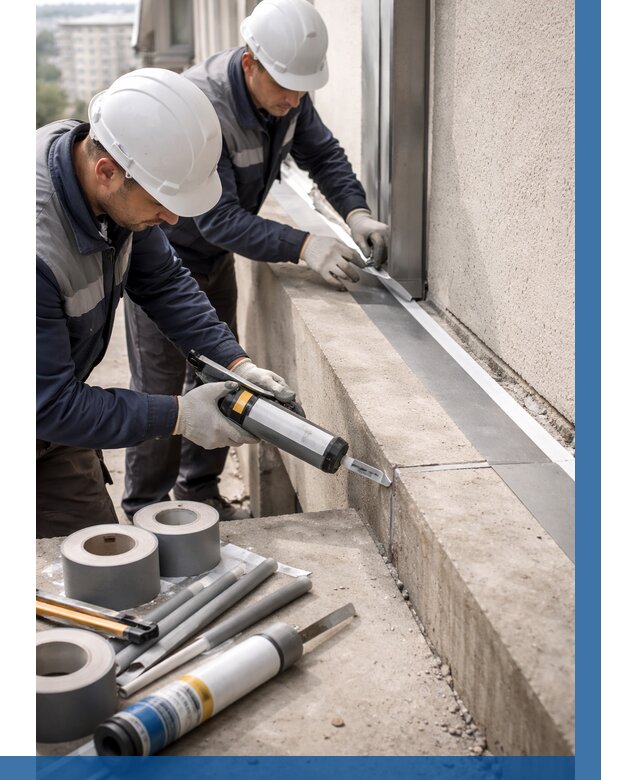 Герметизация примыкания балкона в Мурманске от 4627 р. | ВЫСОТНИК-Мрм