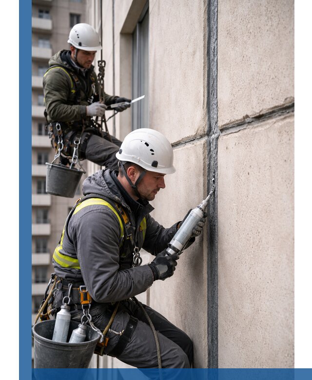 Герметизация деформационных швов фасада в Мурманске качественно