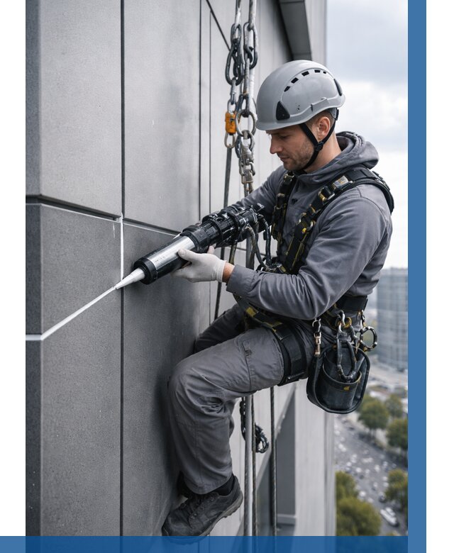 Герметизация стыков фасадных панелей в Мурманске от 6683 р.| ВЫСОТНИК-Мрм