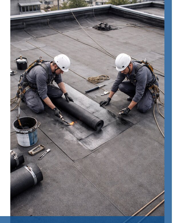 Ремонт мягкой кровли под ключ в Мурманске от 720 р. | ВЫСОТНИК-Мрм