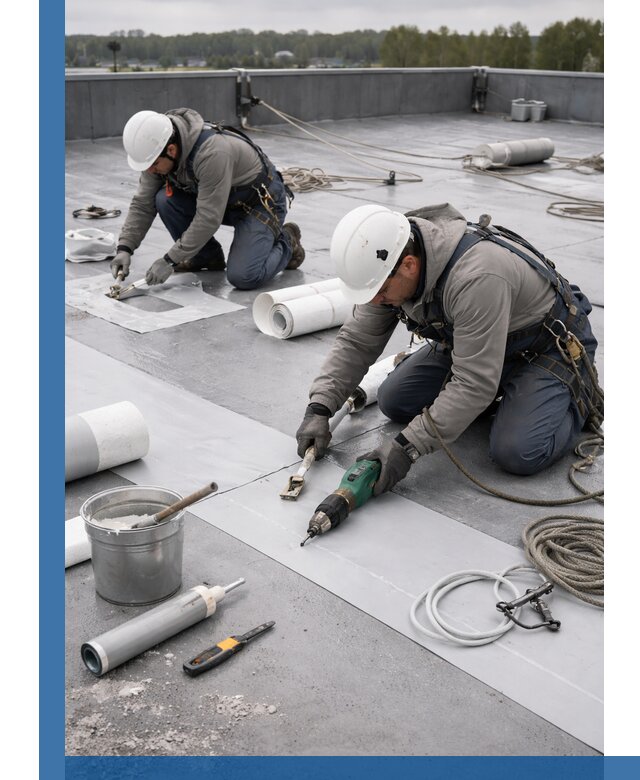 Ремонт мембранной кровли в Мурманске качественно и с гарантией