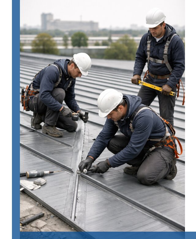 Ремонт фальцевой кровли в Мурманске срочно и качественно