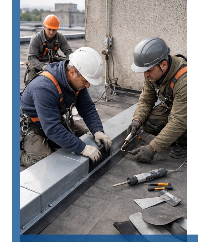 Ремонт кровельных примыканий в Мурманске профессионально