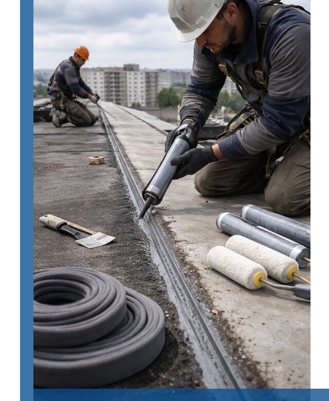 Герметизация швов кровли в Мурманске с гарантией герметичности