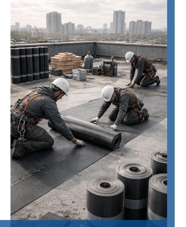 Монтаж мягкой кровли под ключ в Мурманске от 463 р. | ВЫСОТНИК-Мрм