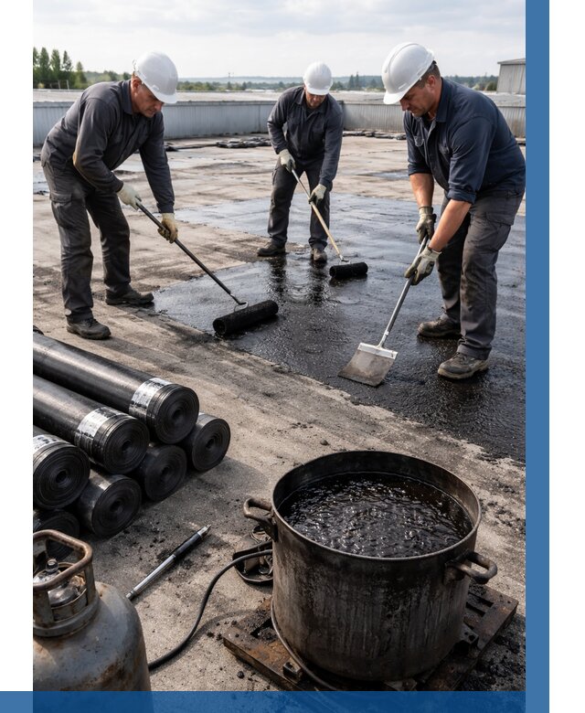 Гидроизоляция кровли мастикой в Мурманске от 617 р. | ВЫСОТНИК-Мрм