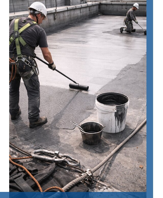 Гидроизоляция кровли жидкой резиной в Мурманске от 514 р. | ВЫСОТНИК-Мрм