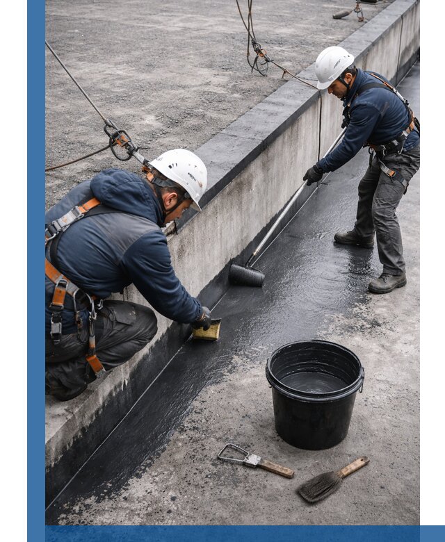 Гидроизоляция кровли жидкой резиной профессионально в Мурманске