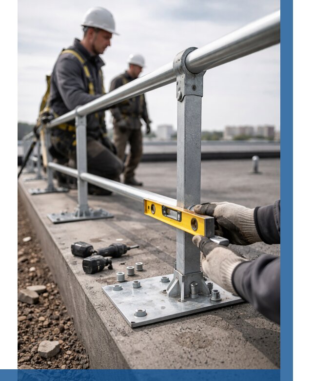 Монтаж кровельного ограждения в Мурманске от 1234 р. | ВЫСОТНИК-Мрм