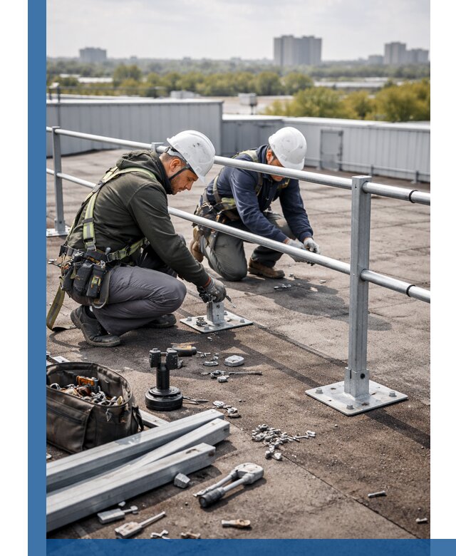 Монтаж кровельного ограждения в Мурманске под ключ с гарантией