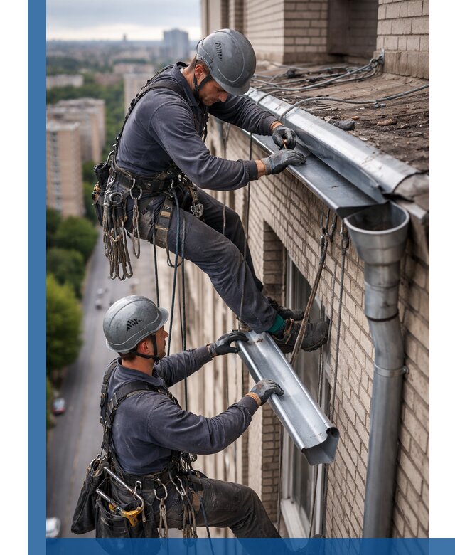 Ремонт водосточных желобов в Мурманске, быстро и качественно