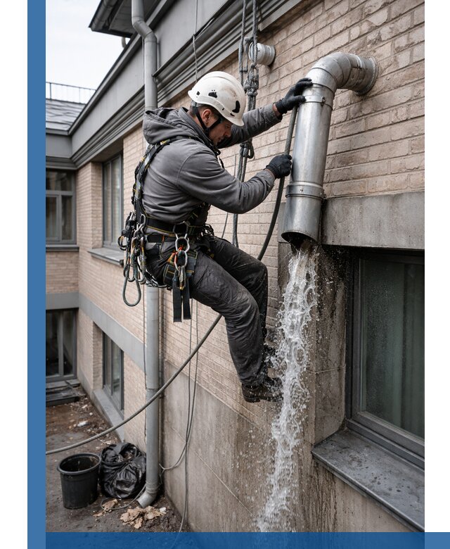 Профессиональная прочистка водосточных труб в Мурманске с гарантией