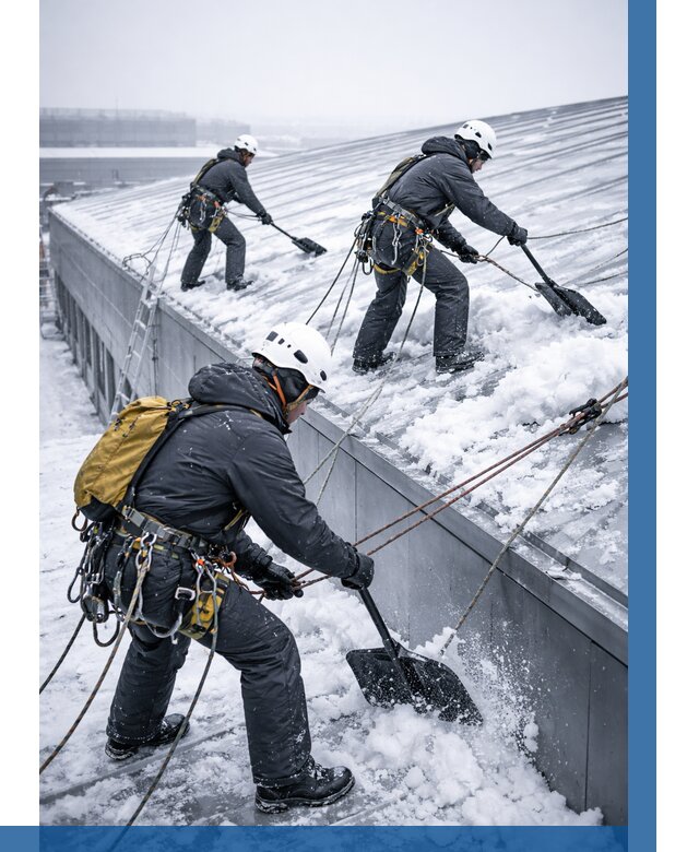 Очистка навесов от снега в Мурманске от 4627 р. | ВЫСОТНИК-Мрм