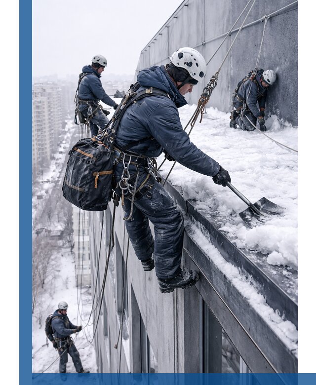 Абонентское обслуживание кровли зимой в Мурманске регулярный уход