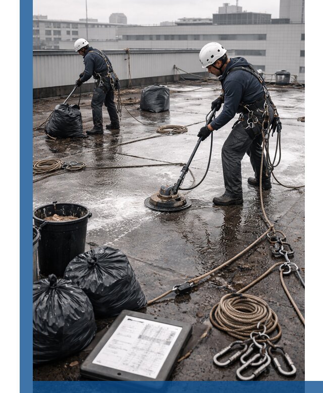 Плановая очистка кровли по графику в Мурманске для безопасности