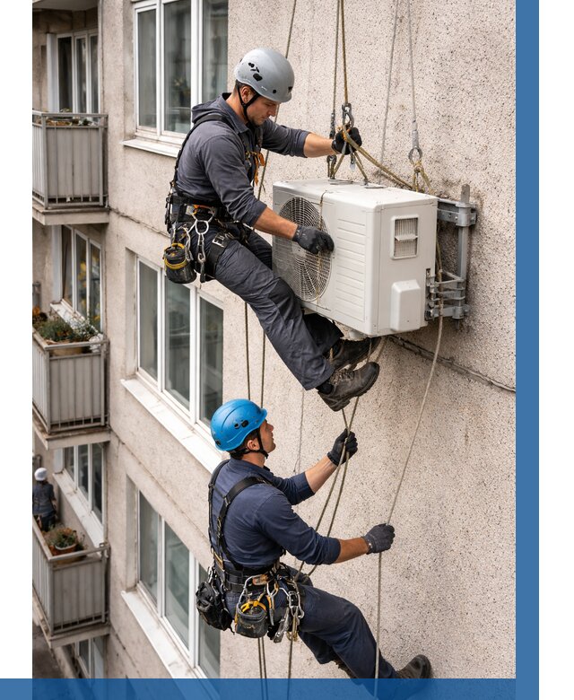 Перенос внешнего блока кондиционера в Мурманске от 9254 р.| ВЫСОТНИК-Мрм