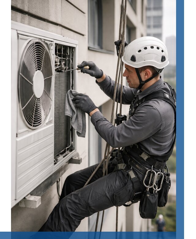 Обслуживание внешнего блока кондиционера в Мурманске от 2776 р.ВЫСОТНИК-Мрм