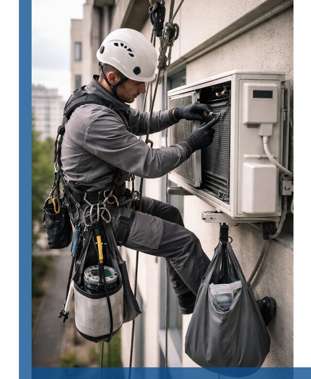 Обслуживание внешнего блока кондиционера в Мурманске профессионально