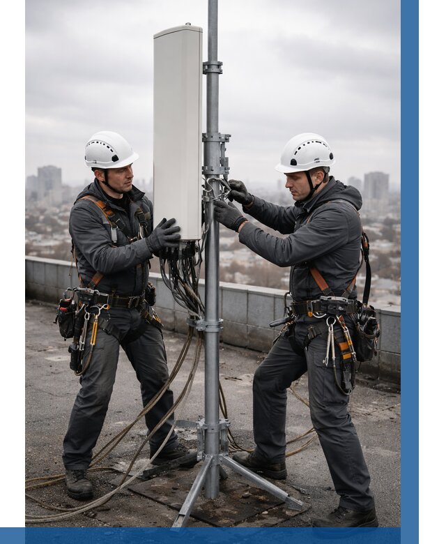 Монтаж антенн связи на крыше в Мурманске от 8740 р. | ВЫСОТНИК-Мрм