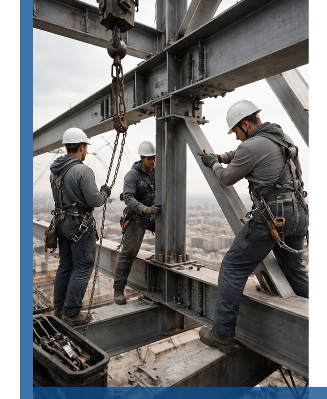 Профессиональный монтаж металлоконструкций на высоте в Мурманске