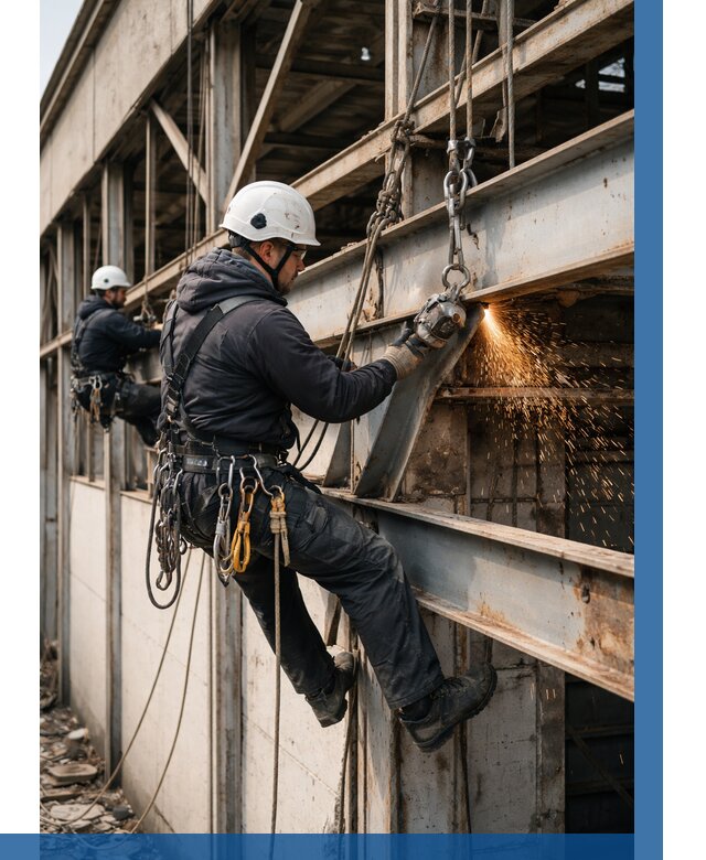 Демонтаж металлоконструкций на высоте в Мурманске от 6683р. |ВЫСОТНИК-Мрм